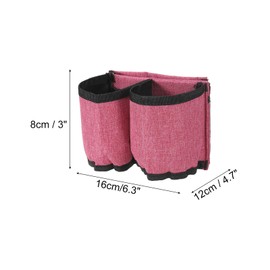 PATIKIL Luggage Travel Cup Holder Freehand Drink Carrier Suitcase Drink Holder Luggage Cup Caddy Travel Accessories Rose Red