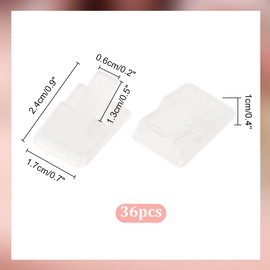 PH PandaHall 36pcs Clear Plastic Ring Holder Small Jewelry Display Stand Transparent Single Finger Ring Support Ring Display for Engagement Wedding Rings Jewelry Store Vendors Bedroom