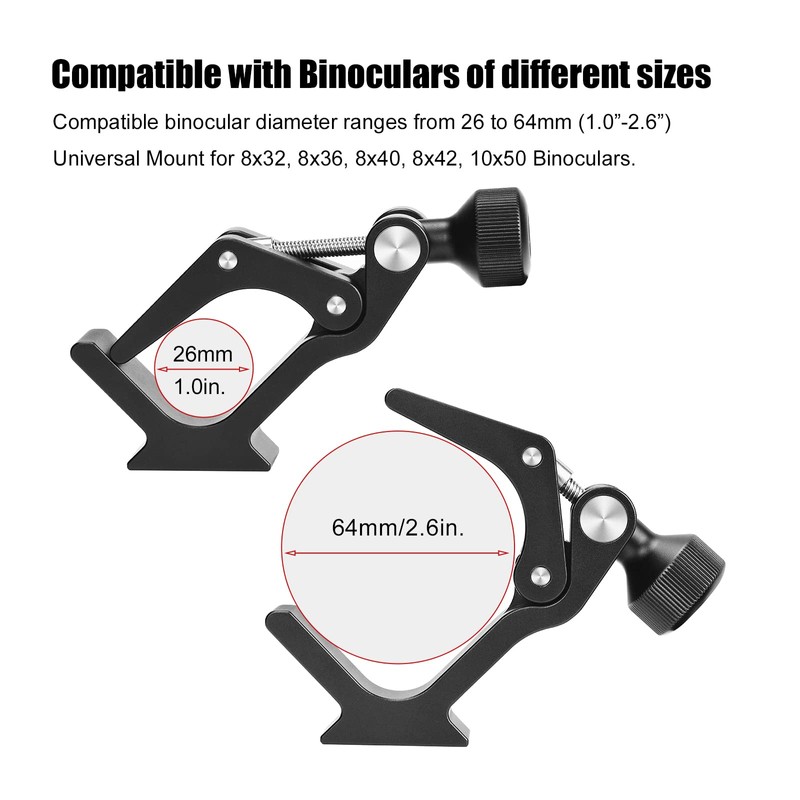 SUNWAYFOTO CC-09 Universal Binoculars Tripod Adapter Super Clamp with Arca