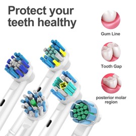 Replacement Toothbrush Heads Compatible for Oral B Braun Electric Toothbrush,10 Pack Professional Precision Brush Heads for Oral b 7000/Pro 1000/9600/ 5000/3000/8000
