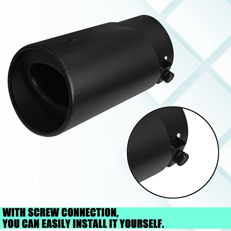 Car Exhaust Tips Muffler Tip Chrome Exhaust Tips, 2.5" Inlet