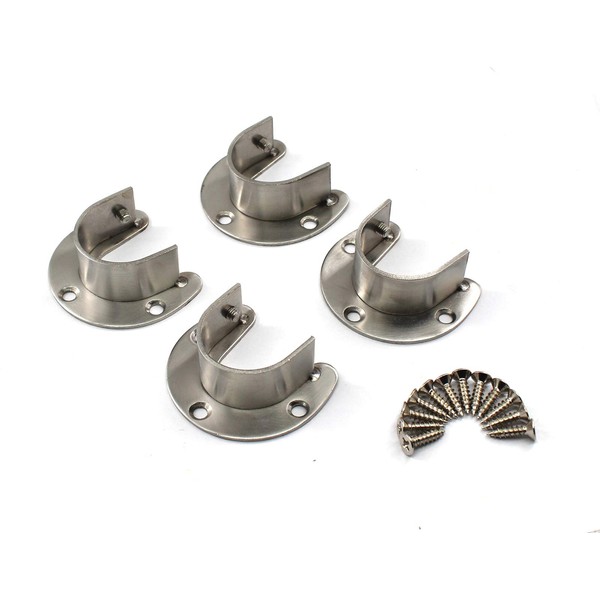 Annakideya 304 Stainless Steel Heavy Duty Wardrobe Rod Bracket Cabinet