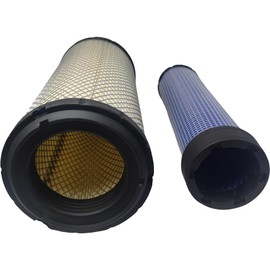 Inner Outer Air Filter Kit Compatible with John Deere 240 250 270 CT322 317 AP33331 KV16248 108-3814 108-3816 for Kubota SVL75 SVL75-2 for Bobcat 863 864 873 883 S450 S530 S570 S590 6666375 6666376