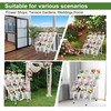 Floral Display Stand with 16 White Flower Baskets 4-Layers Cart
