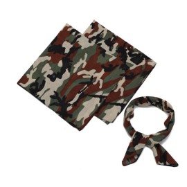 Amrita Singh Pack Of 3 Bandana 100% Cotton Camouflage Print Double Sided Scarf/Head /Neck.