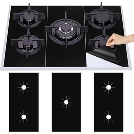 Gas Hob Range Protectors Universal Gas Stove Protectors Reusable Gas Stove Burner Covers Heat-Resistant Gas Stove Mat Cooker Protector for Home Kitchen