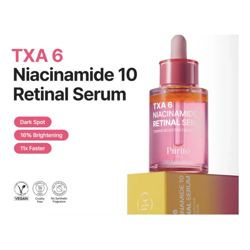 Purito Txa 6 Niacinamide 10 Retinal Serum 30ml Original Todo