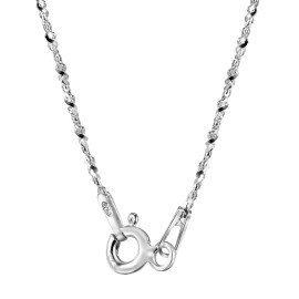 AeraVida Everyday Oval Linked 0.5mm Rope Chain 16-inch Sterling Silver Necklace