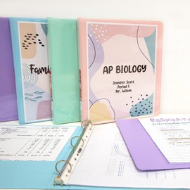 BAZIC 3 Ring Binder 1" Economy View Binders Pastel Purple Color, Hold 175 Sheets, 1-Count