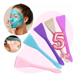 5pz Brocha Facial Y Corporal Aplicador Mascarilla Silicona F