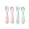 OXO Tot Plastic Fork and Spoon Set - Opal and