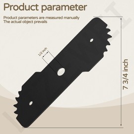 LIZEWEI 5 Pcs 7-1/2-inch Edge Hog Heavy-Duty Edger Blade Compatible with Black Decker LE750, LE710, LE760 Replace EB-007, High Temperature Quenching Process