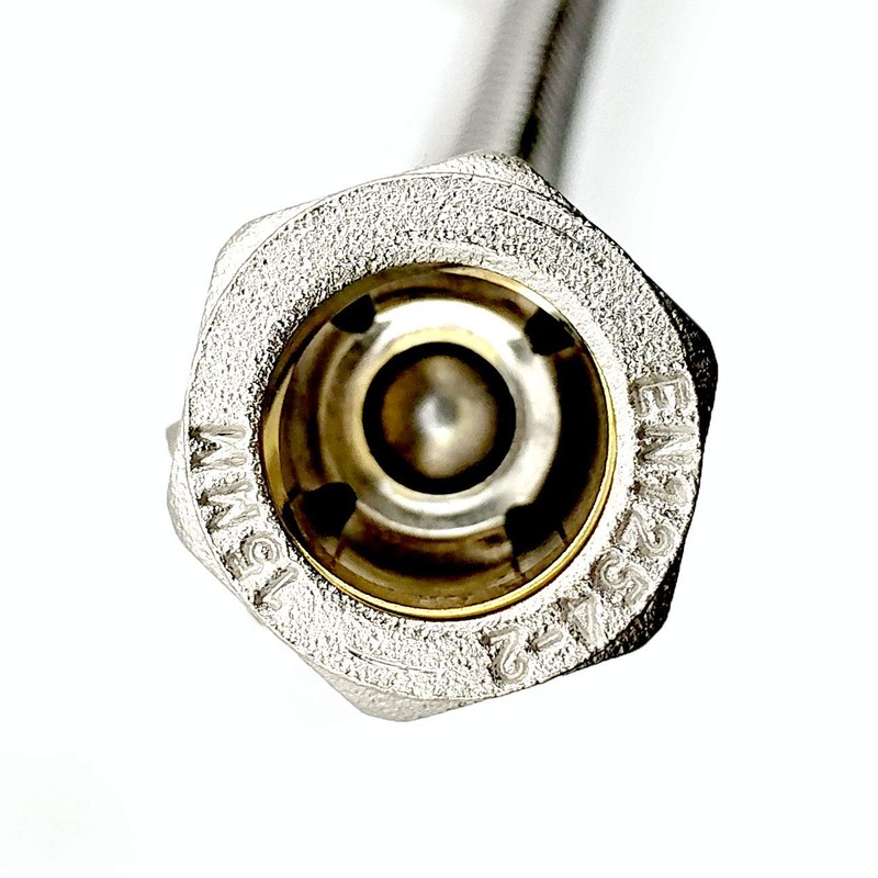 2X WRAS Approved 300mm 15mm Compression with Isolation Valve x