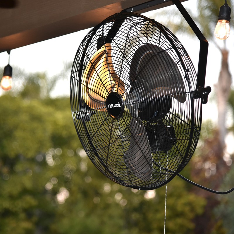 NewAir 20" High Velocity Wall Mount Fan, Heavy Duty Waterproof