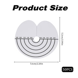 Pack of 25 Hair Extensions Stencil with Scale Sections Hair Extensions for Attaching Keratin Hair Extensions Protection Stencil for U-Tip Keratin Bondings Extension