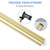 OPERMAXER Flanged Sink Tailpiece 1-1/4 in. OD, 12 inch Brass