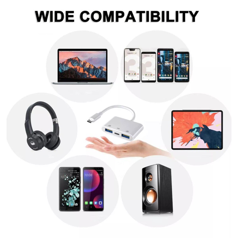 Acefast Adaptador Transferencia Datos Usb Tipo C Función Otg Carga