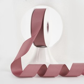MEEDEE Rosy Mauve Grosgrain Ribbon - 1-1/2 Inch, 50 Yards Per Roll - Pink Wedding Ribbon for Hair Bows, Crafts, Sewing, Scrapbooking