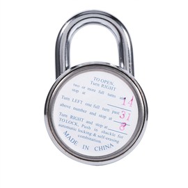Combination Padlock, Digital Password Circular Alternative Padlock Circular Dial Number Luggage Suitcase Security Padlock