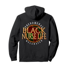 Proud Black Nurse Gifts Melanin Healthcare Worker Pullover Hoodie
