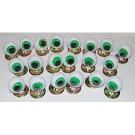 celloexpress Frogs Eyes 16mm with Metal Backs - Safety Eyes for Soft Toy or Teddy Bear Making - Pack of 25 Pairs