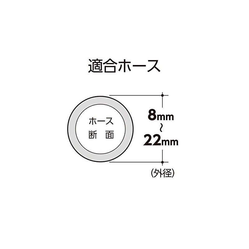 Takagi QG421 Hose Band, Hose Outer Diameter: 0.3 - 0.9