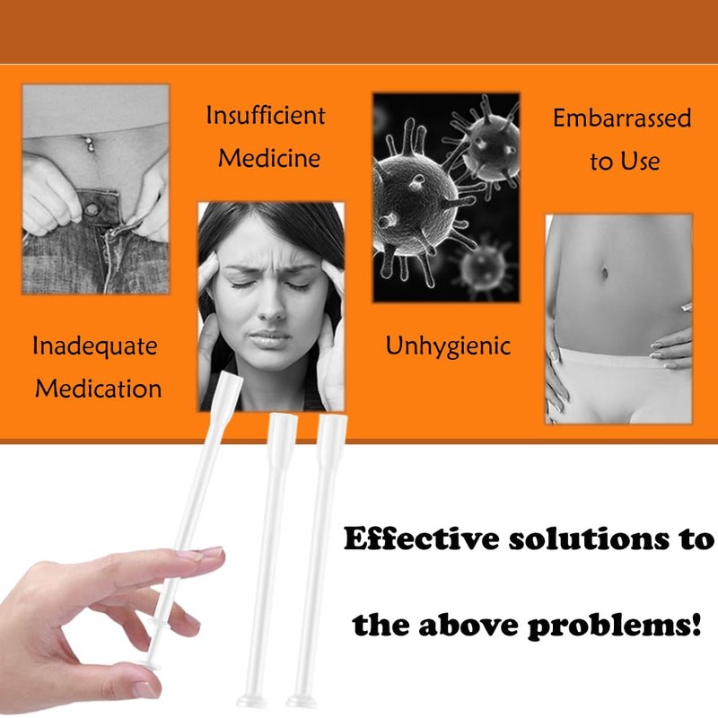 10 Pcs Disposable Vaginal Applicators Single-Use Suppository Applicators Personal Pessary