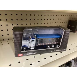 DCP 1/64 DCP Peterbilt 379 Dump Truck w/ Mac Dump Tri-Axle Blue/White Chrome