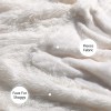 Tuddrom Decorative Extra Soft Fuzzy Faux Fur Throw Blanket 50"