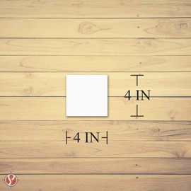 4" x 4" Square Cardstock | 80lb Cover White Thick Card Stock Paper - Smooth Finish | For Scrapbooking, Arts and Crafts, Wedding Invitations, Bussines Cards | 50 Cards Per Pack