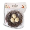 Easter Crafts Brown Natural Bird's Nest with White Eggs