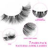 IFLOVEDEKD 7 Pairs Lashes Fluffy Cat Eye Lashes Wispy Eyelashes