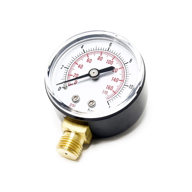 50mm Pressure Gauge i.e. for Pressure Vessel radial 1/4" 0-10bar
