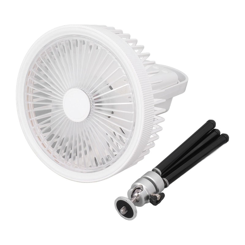 Tripod Stand Fan USB Rechargeable Retractable Portable Camping Fan Hanging