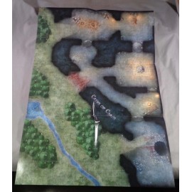 2008 D&D Miniatures Dungeons of Dread 2-Sided Caves of Chaos Map Poster SG-632