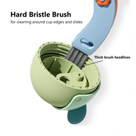 Urukutsa 3 in 1 Cleaning Brush Set Water Bottles/Cup Lids Gap Cleaning Tool Mini Handy Cleaners for Home Kitchen (3Pcs)