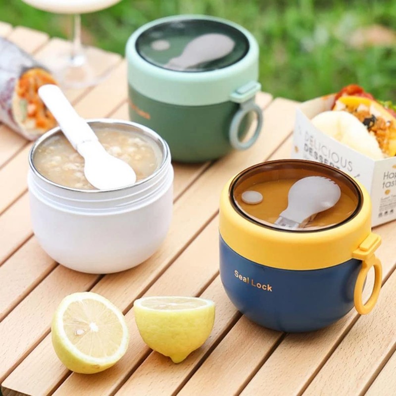 Lunch Box Thermal Food Flask Stainless Steel Insulated Food Soup
