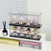 Yesesion Clear Display Cases for Figures, Plastic Stackable Showcase for