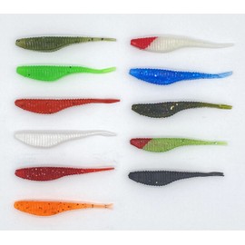 Orurdo qb100231i01n0 Worm Set "Wumurudo E" 2.3 g Stickbait Pintail, Solid Color, 20 Pieces, 1 Bag Set, For Ajing and Mevering, Root Fish, Rockfish, Black Bass, Flounder, Magochi, I Color