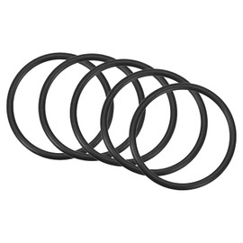 QUARKZMAN Nitrile Rubber Sealing Ring for Tap 44 mm x 38 mm x 3 mm for Tap Plumber Repair Seal Connection, Black Pack of 5