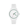 Lacoste L.12.12 Men's White Tr90 With White Silicone Strap, Ghost