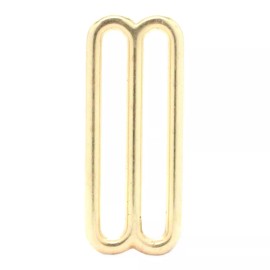 Stecksstore Double Loop Strap Metal Adjuster 1.75 Inch Brass Plate 20134-01