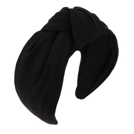 YISSION Knotted Headbands for Women Non Slip Wide Head Band Black Headband Fashion Head Bands Top Knot Hairband Hair Accessories for Women