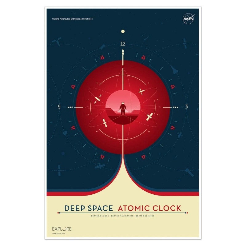 SET of THREE (3) NASA Deep Space Atomic Clock Outer