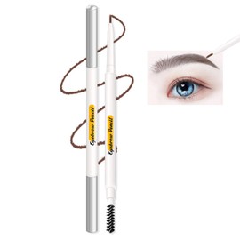 Eyebrow Pencil,1.5mm Micro Brow Pencil,Professional Dark Brown Eyebrow Pencil with Eyebrow Brush for Natural Looking Brows,Eye Brow Pencils for Women.(#04 Dark Brown 1PCS)