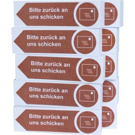 Litfax 10 Sticky Notes 10 x 100 Sheets Sticky Notes - Post It Sticky Notes in Brown with Left Arrow Direction
