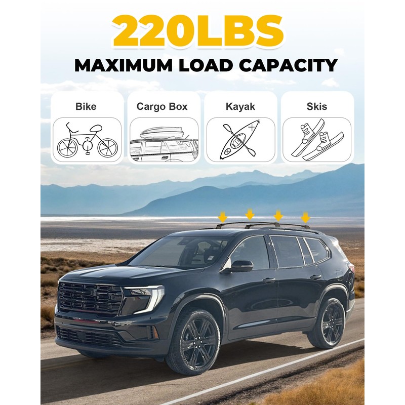 EZREXPM Fit for 2024 2025 2026 GMC Acadia Roof Rack