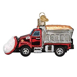 Old World Christmas Snow Plow Blown Glass 2020 Unique Christmas Ornaments for Christmas Tree Decorations
