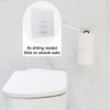 Matte Black Toilet Paper Holder Wall Mount, Storage Extra 2