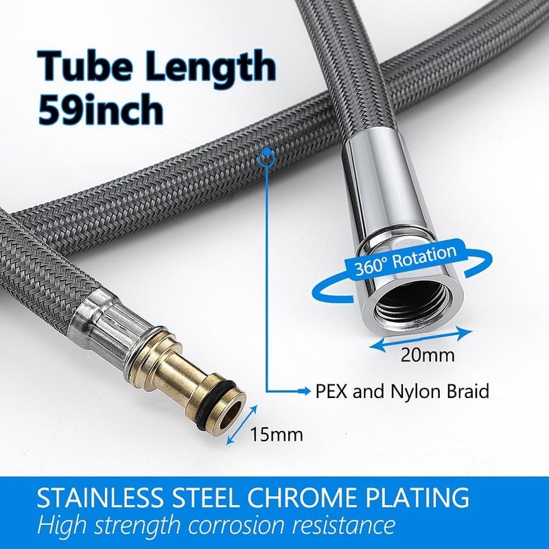 Upgraded Replacement Hose Kit for Moen Pull Down Kitchen Faucet